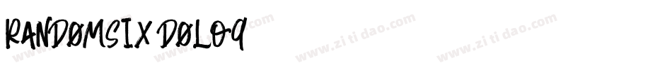 RandomSix-DOLq9字体转换