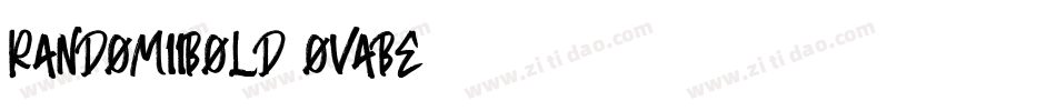 Random11Bold-OVABe字体转换