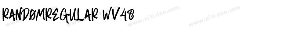 RandomRegular-wv48字体转换