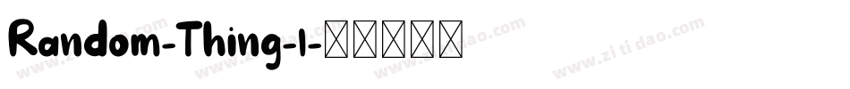 Random-Thing-1字体转换