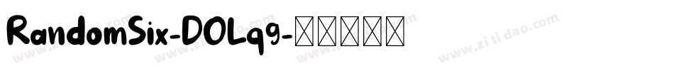 RandomSix-DOLq9字体转换