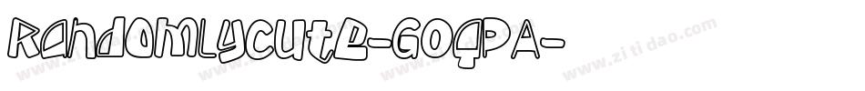 RandomlyCute-GOqPA字体转换