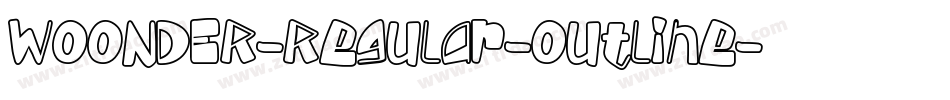 WOONDER-Regular-Outline字体转换