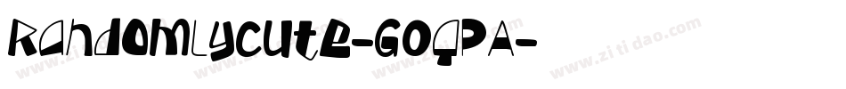 RandomlyCute-GOqPA字体转换