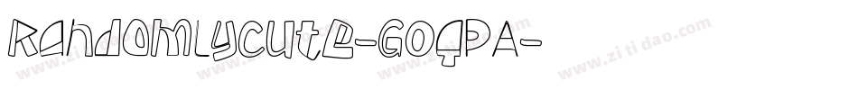 RandomlyCute-GOqPA字体转换