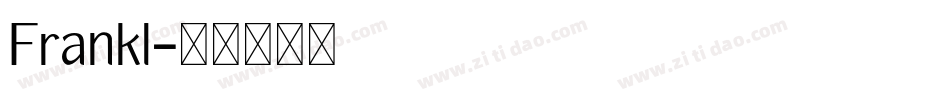 Frankl字体转换
