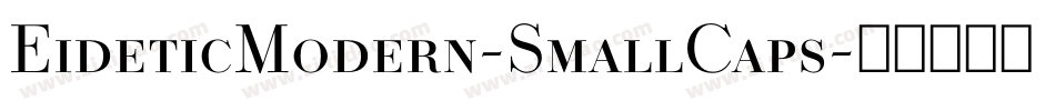 EideticModern-SmallCaps字体转换