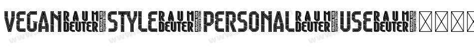 Vegan-Style-Personal-Use字体转换