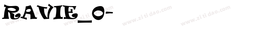 RAVIE_0字体转换