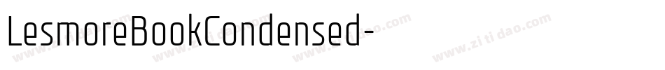 LesmoreBookCondensed字体转换