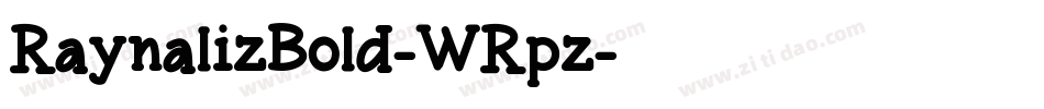 RaynalizBold-WRpz字体转换