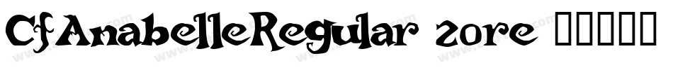 CfAnabelleRegular-20re字体转换