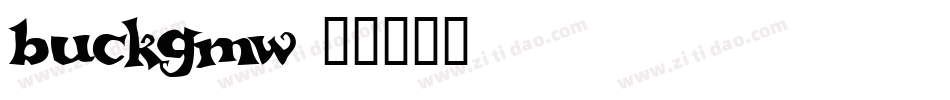 buckgmw字体转换