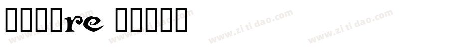 三极极黑re字体转换