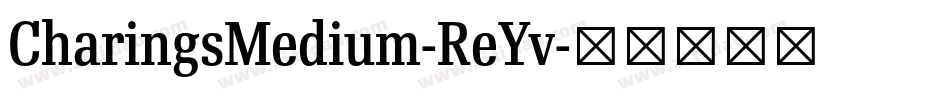 CharingsMedium-ReYv字体转换