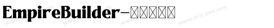 EmpireBuilder字体转换