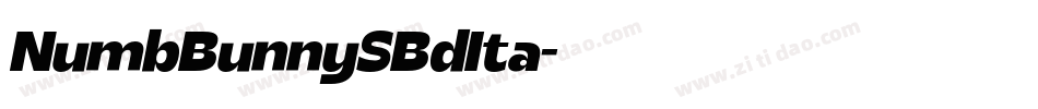 NumbBunnySBdIta字体转换