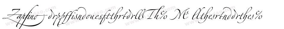 ZapfinoExtraLT-Alternate字体转换