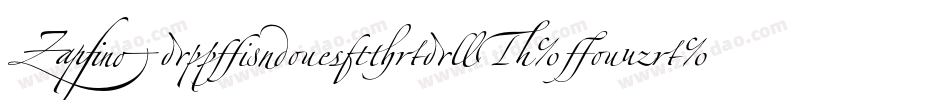 ZapfinoExtraLT-Four字体转换