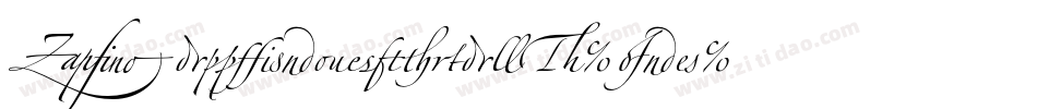 ZapfinoExtraLT-One字体转换