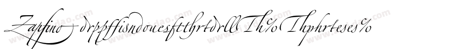ZapfinoExtraLT-Three字体转换