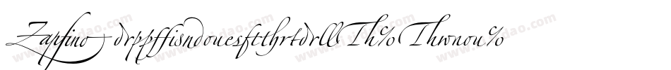 ZapfinoExtraLT-Two字体转换