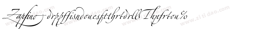 ZapfinoExtraLTPro字体转换