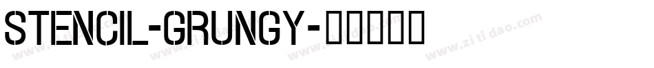 Stencil-grungy字体转换