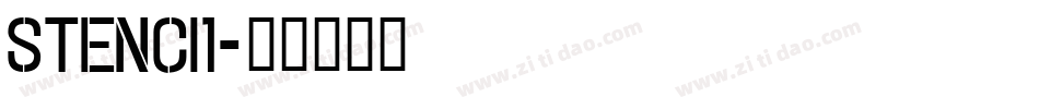 stenci1字体转换