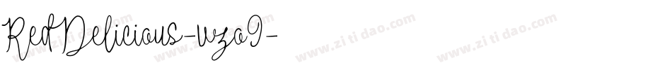 RedDelicious-vzo9字体转换