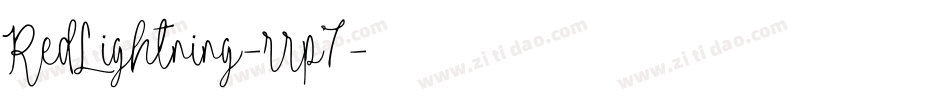 RedLightning-rrp7字体转换