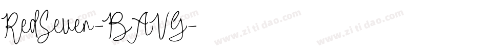 RedSeven-BAVG字体转换
