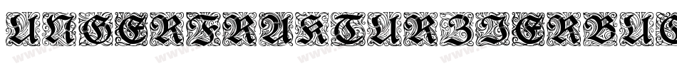 UngerFrakturZierbuchstaben字体转换