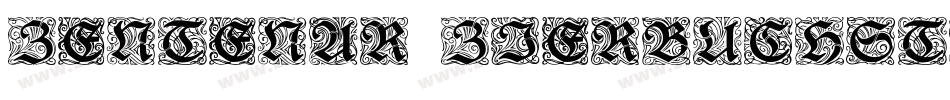 Zentenar-Zierbuchstaben字体转换