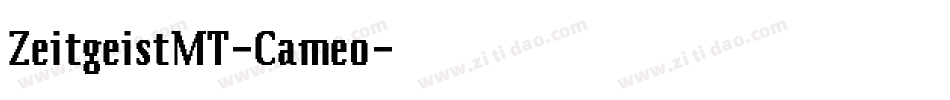 ZeitgeistMT-Cameo字体转换