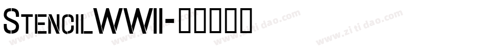 StencilWWII字体转换