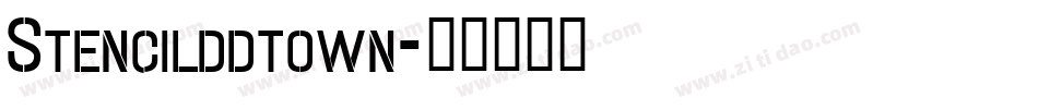 Stencilddtown字体转换