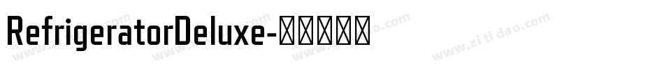 RefrigeratorDeluxe字体转换