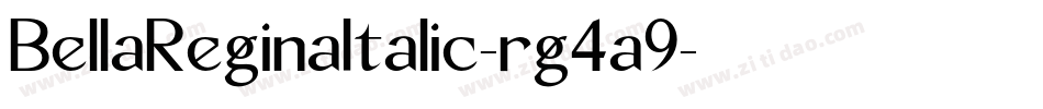 BellaReginaItalic-rg4a9字体转换