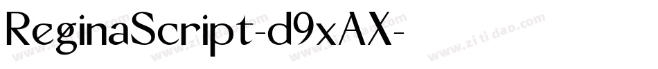 ReginaScript-d9xAX字体转换