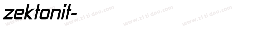zektonit字体转换