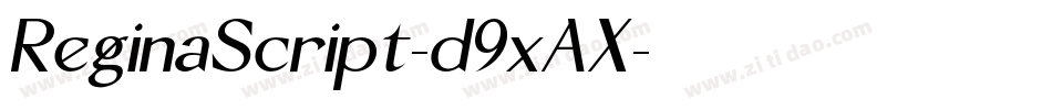 ReginaScript-d9xAX字体转换