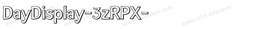 DayDisplay-3zRPX字体转换