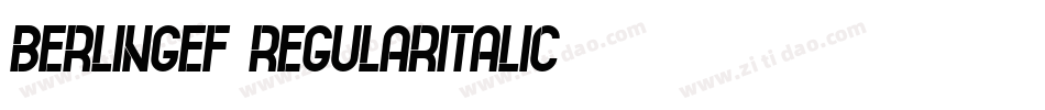 BerlingEF-RegularItalic字体转换