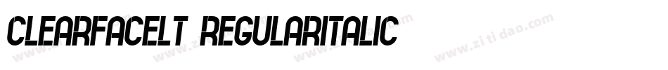 ClearfaceLT-RegularItalic字体转换
