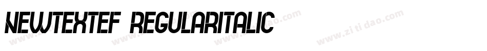NewtextEF-RegularItalic字体转换