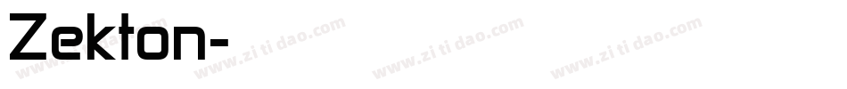 Zekton字体转换