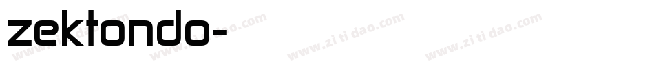zektondo字体转换