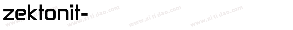 zektonit字体转换