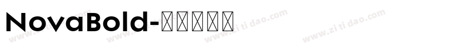 NovaBold字体转换